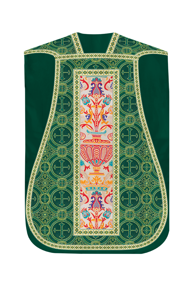 Coronation Tapestry Roman Chasuble with Braided Trims