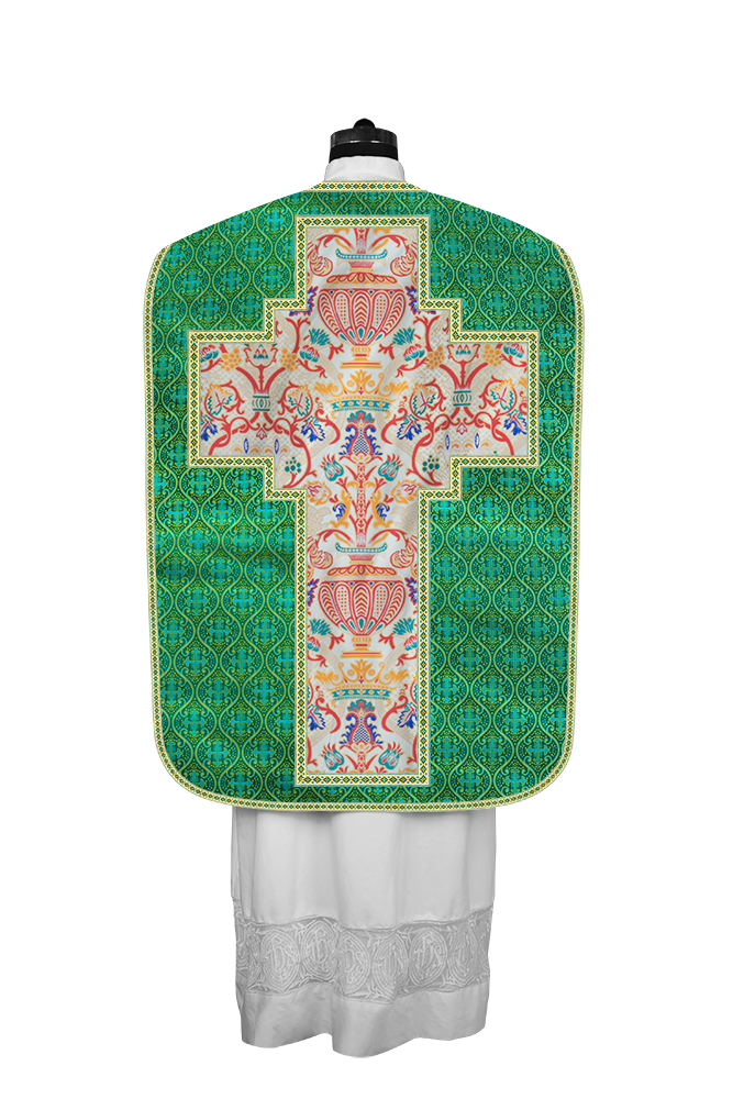 Coronation Tapestry Roman Chasuble with Braided Trims