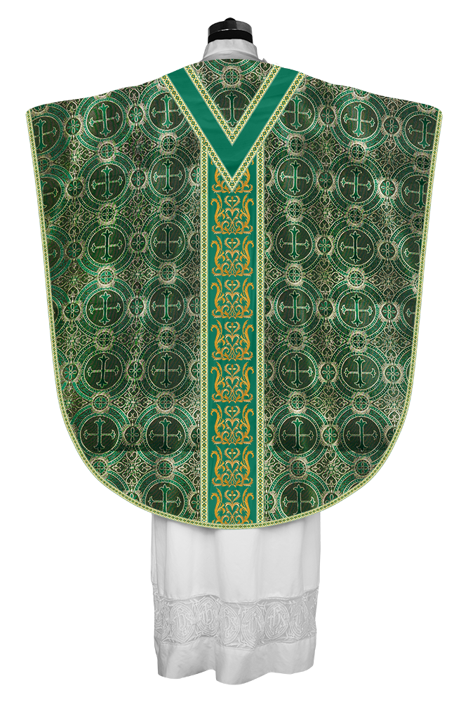 Borromean Chasuble Vestment Enhanced With  Motifs and Trims
