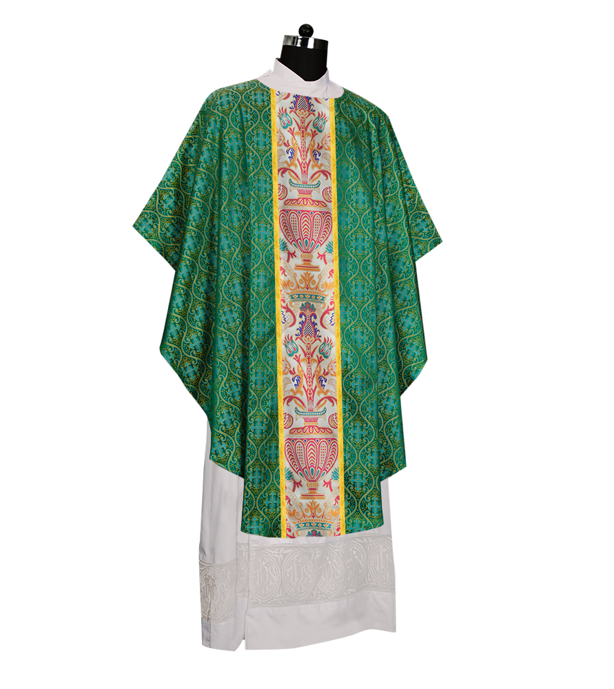 Coronation Tapestry Chasuble Braided with Trims