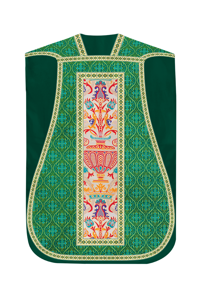 Coronation Tapestry Roman Chasuble with Braided Trims