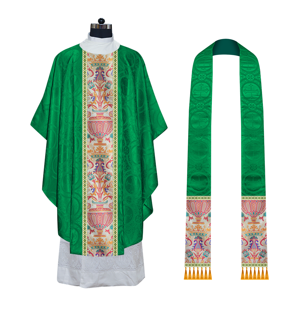 Coronation Tapestry Chasuble Braided with Trims