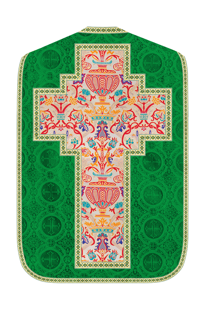 Coronation Tapestry Roman Chasuble with Braided Trims