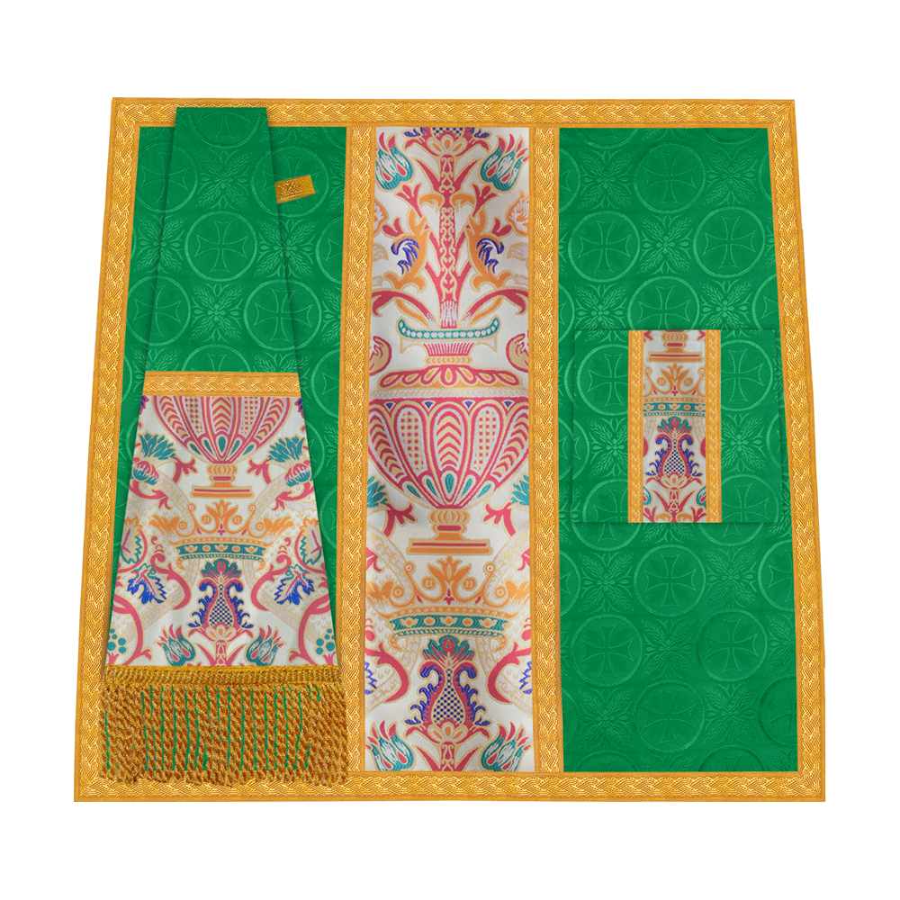 Liturgical Tapestry Mass Set with Ornate trims