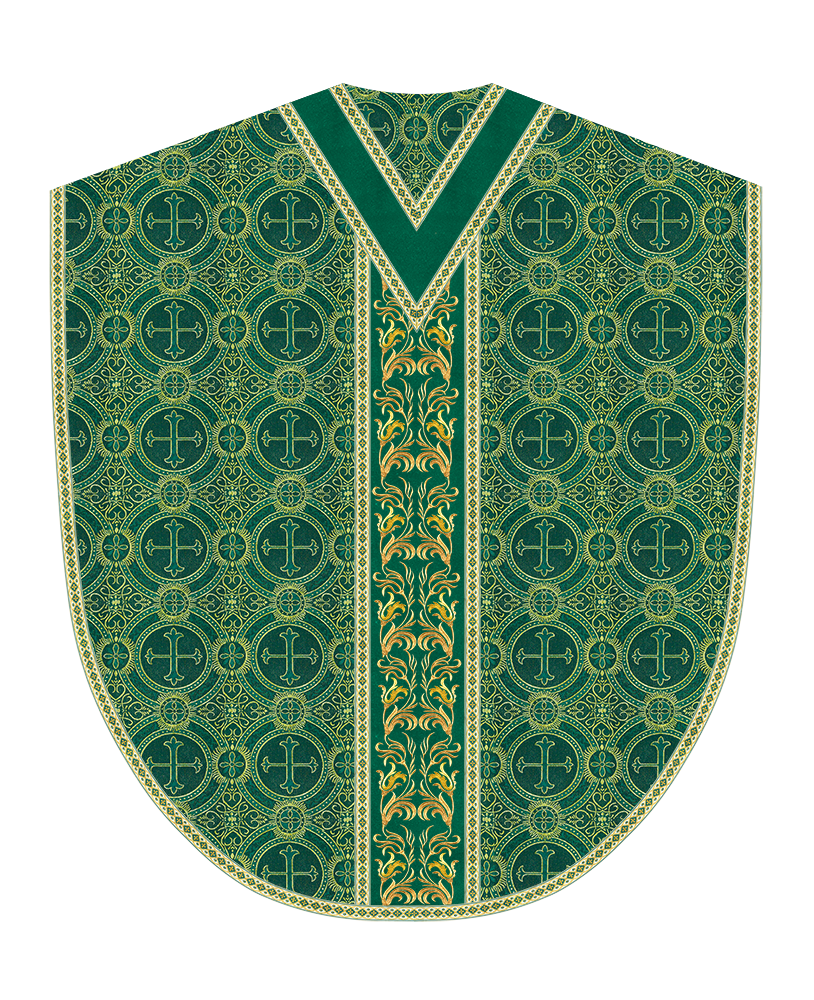 Liturgical Borromean Chasuble With Detailed Embroidery and Trims