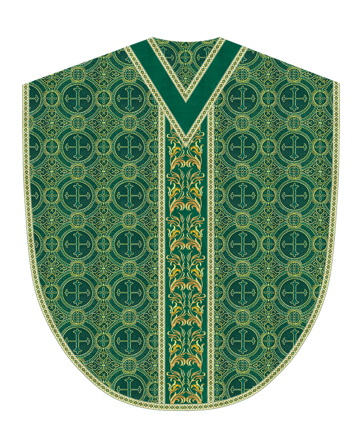 Liturgical Borromean Chasuble With Detailed Embroidery and Trims