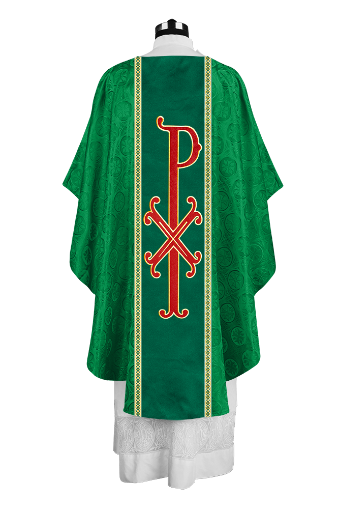 Gothic Chasuble with Ornate PAX Design