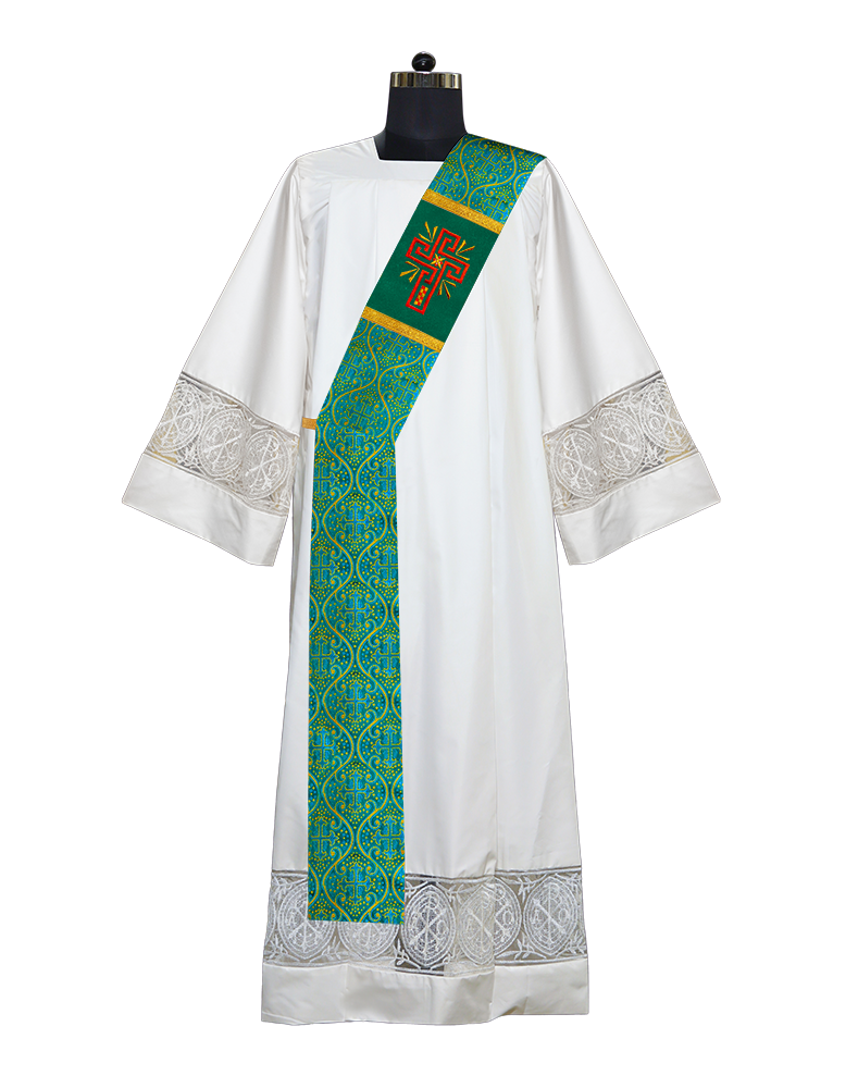 Glory Cross Adorned Deacon Stole