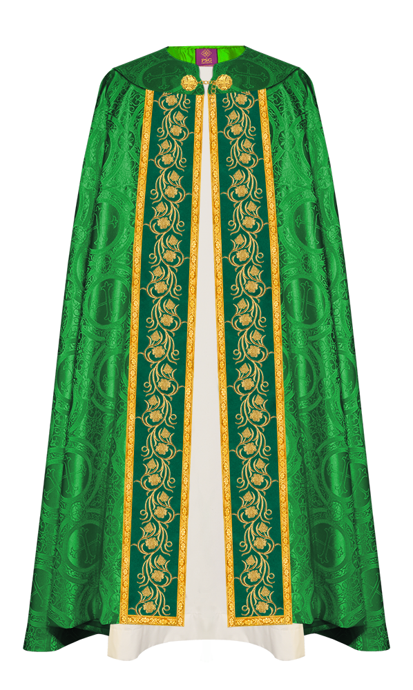 Gothic Cope Vestment with Ornate Embroidery