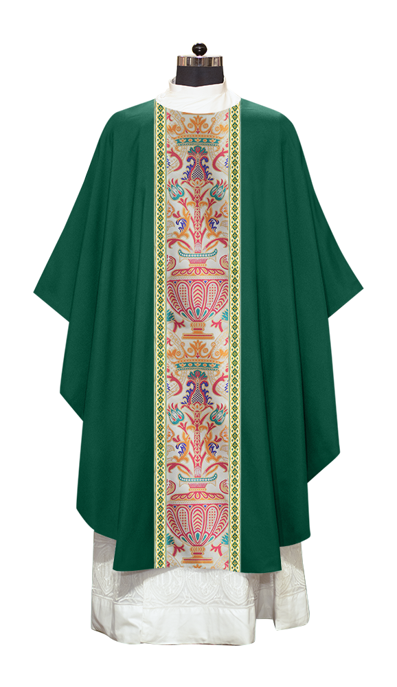 Coronation Tapestry Chasuble Braided with Trims