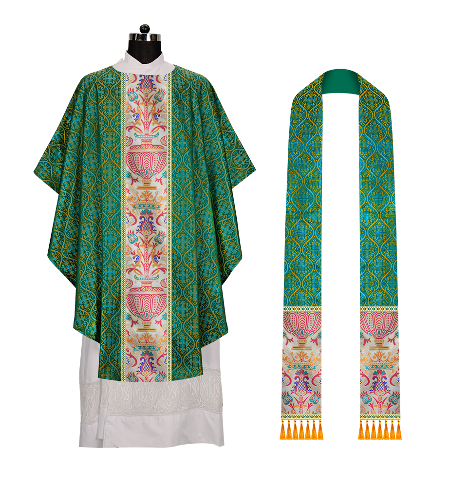 Coronation Tapestry Chasuble Braided with Trims