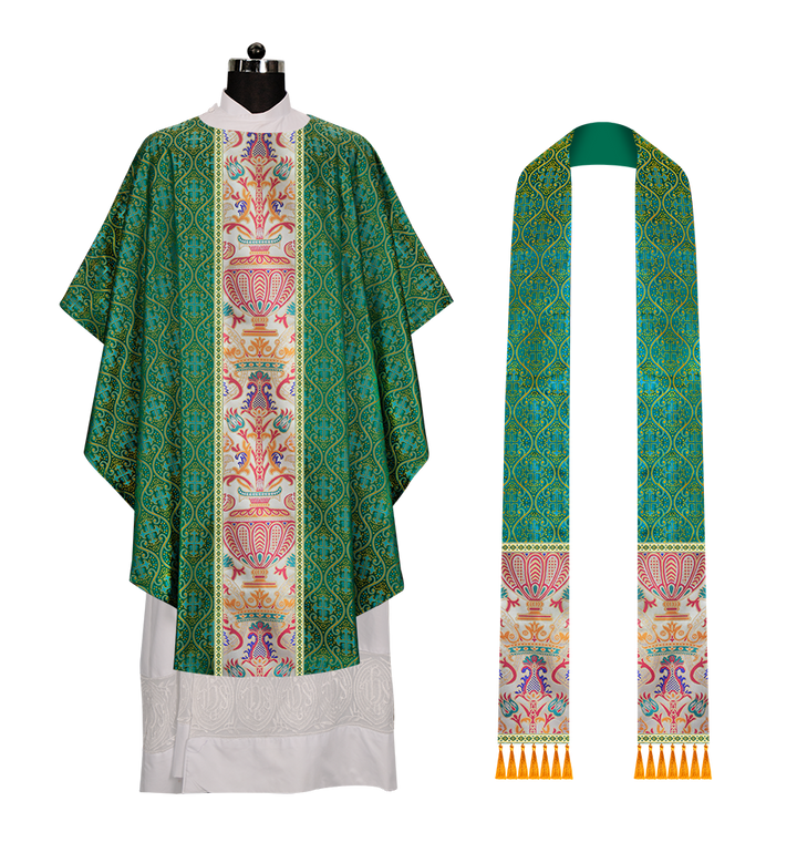 Coronation Tapestry Chasuble Braided with Trims