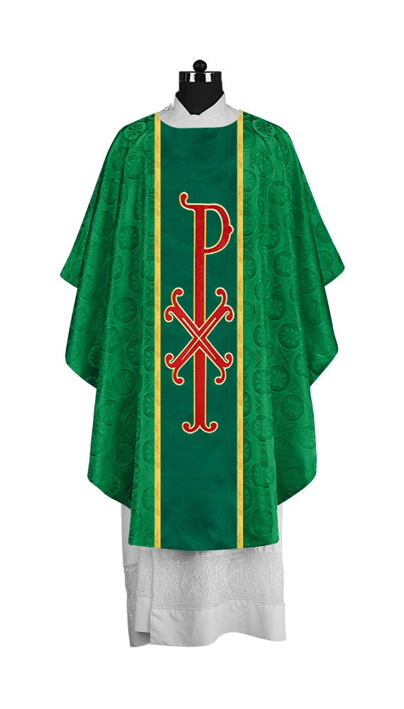 Gothic Chasuble with Ornate PAX Design