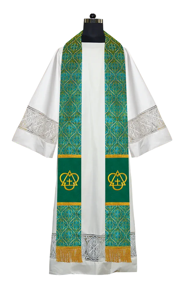 trinity-motif-embroidered-priest-stole-psg-vestments for Free Printable Clergy Stole Pattern Trinity Motif Embroidered Priest Stole – PSG VESTMENTS for Free Printable Clergy Stole Pattern
