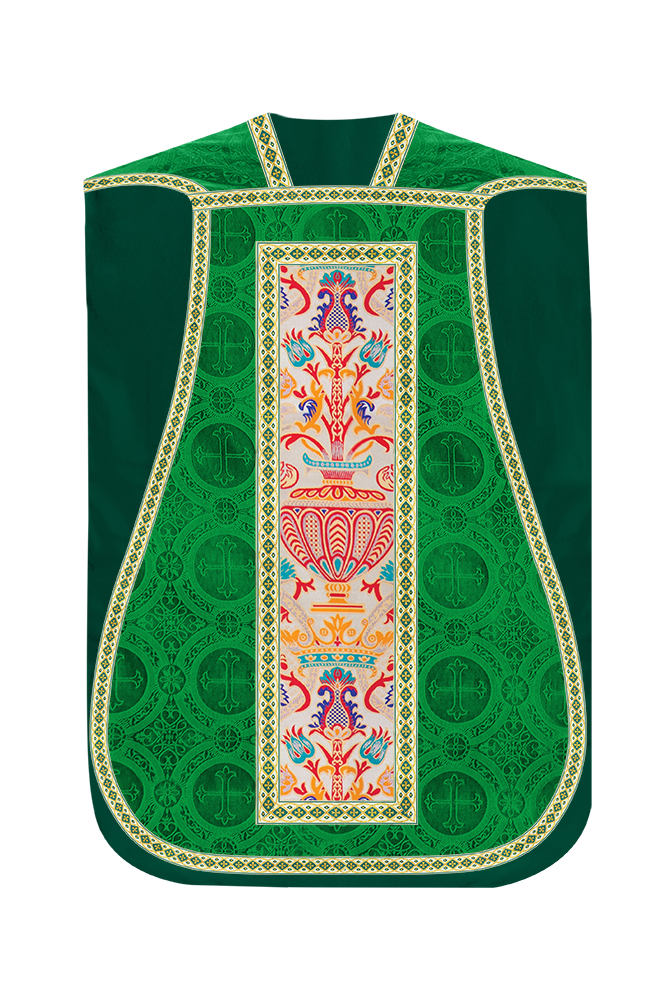 Coronation Tapestry Roman Chasuble with Braided Trims