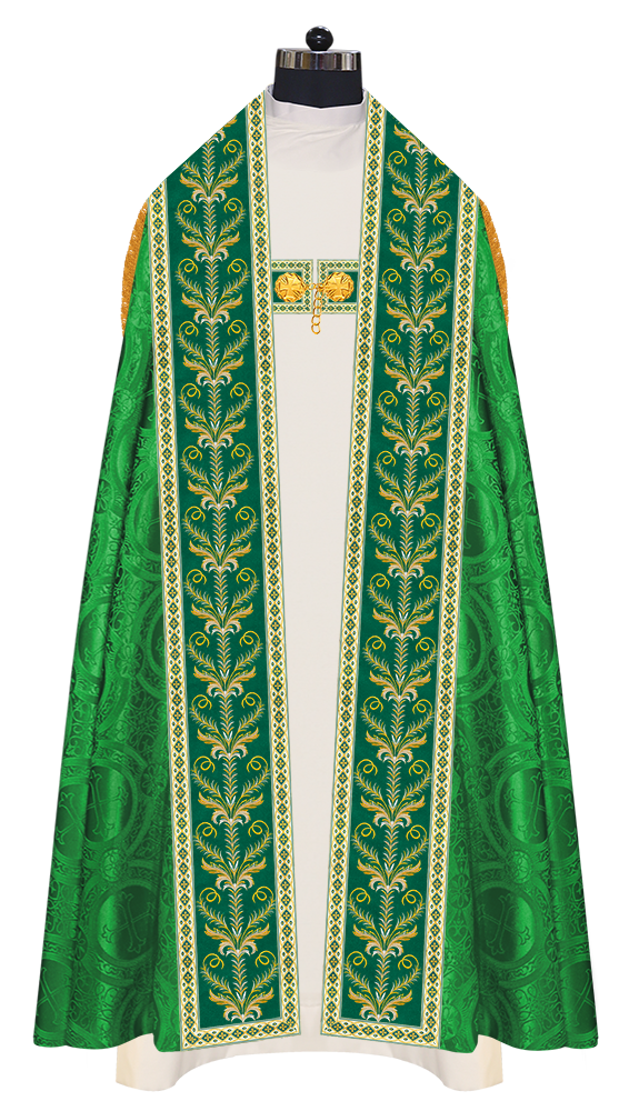 Traditional Embroidered Roman Cope Vestment