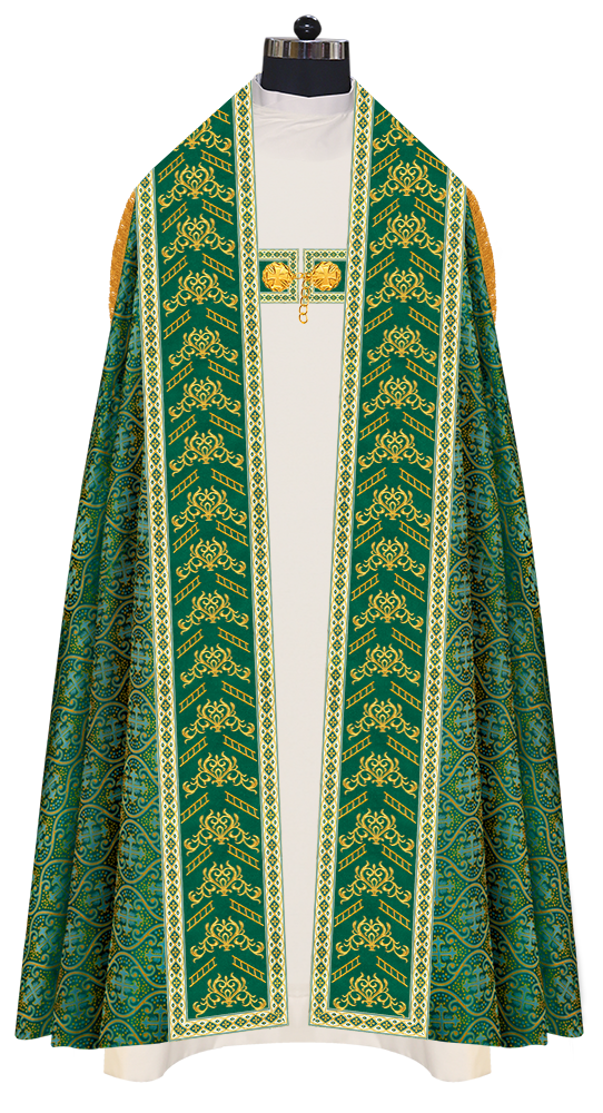 Elegant Roman Cope Vestment with Ornate Embroidery