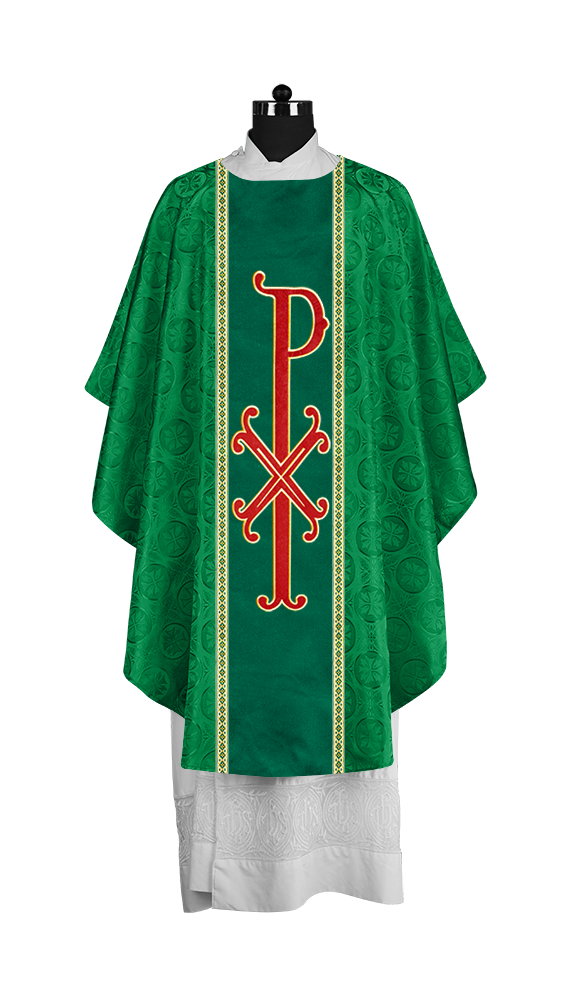 Gothic Chasuble with Ornate PAX Design