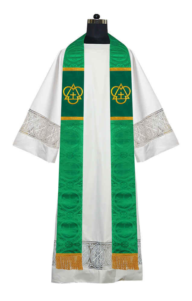 Trinity Motif Embroidered Clergy Stole