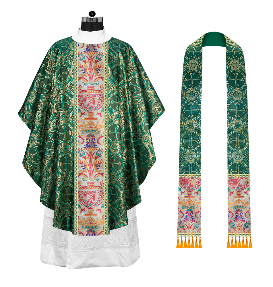 Coronation Tapestry Chasuble Braided with Trims