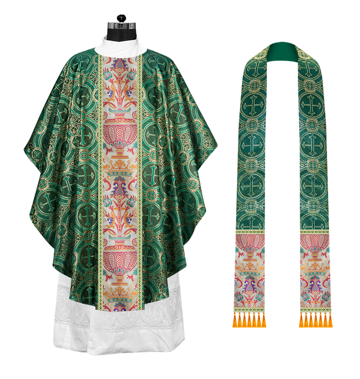 Coronation Tapestry Chasuble Braided with Trims