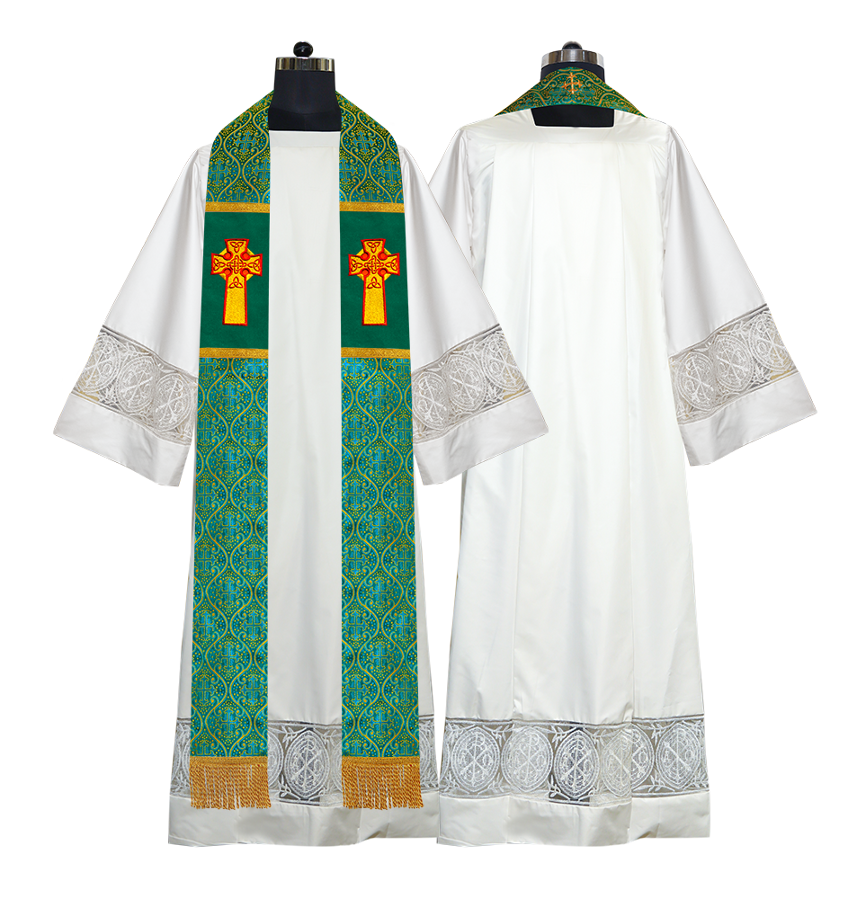 Clergy Stole with Celtic Cross Motif