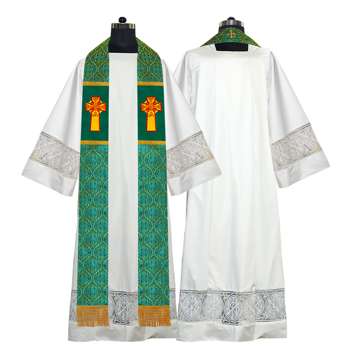 Clergy Stole with Celtic Cross Motif