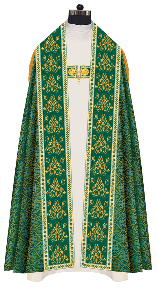 Traditional Embroidered Roman Cope Vestment