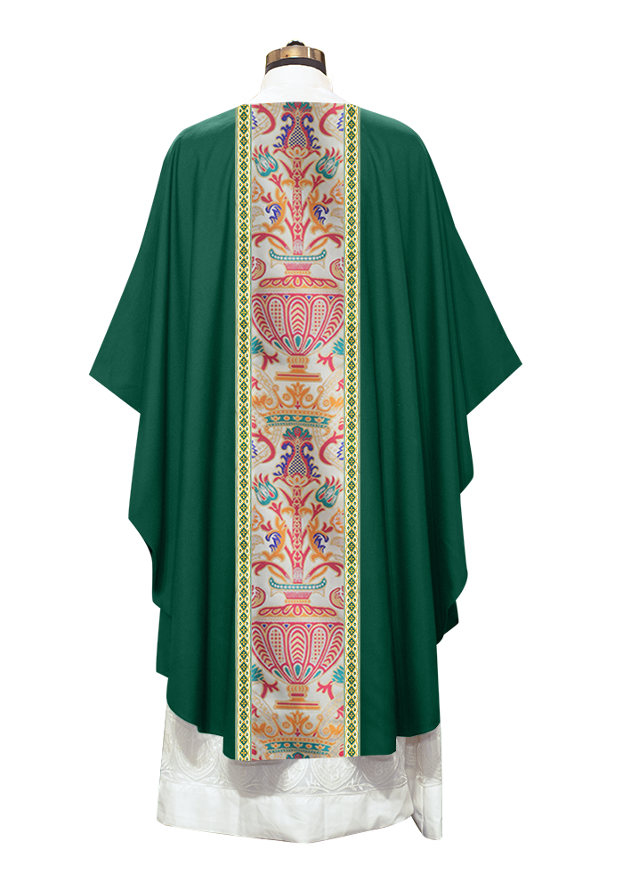 Coronation Tapestry Chasuble Braided with Trims
