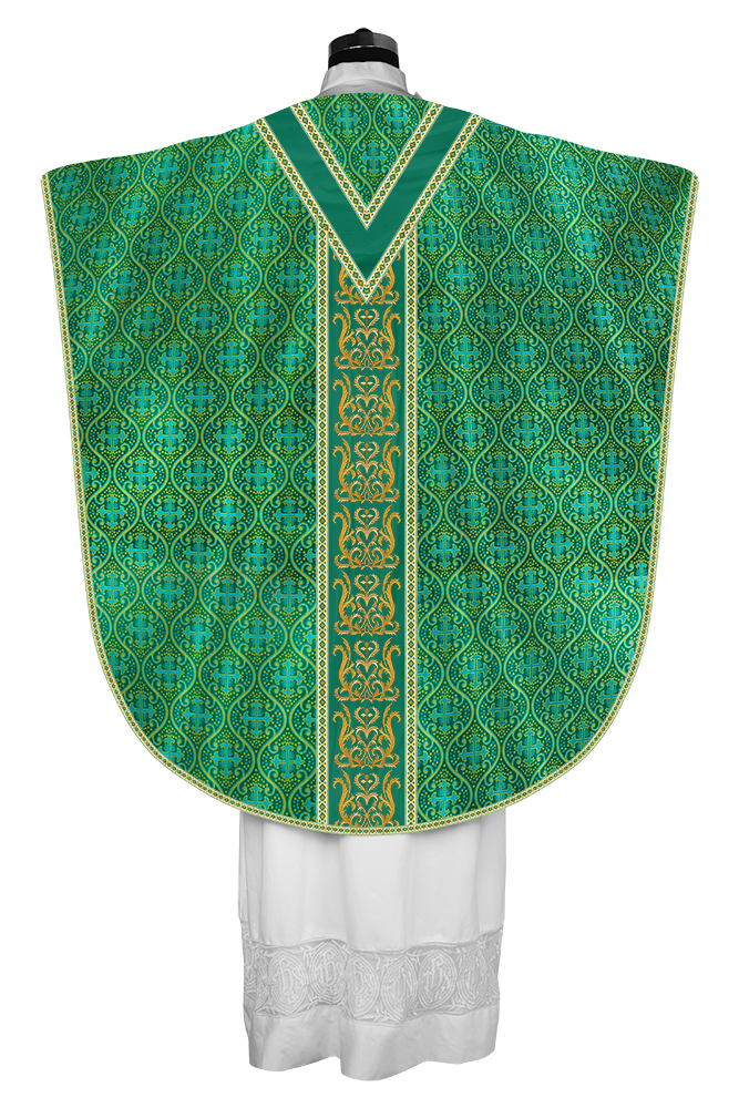 Borromean Chasuble Vestment Enhanced With  Motifs and Trims