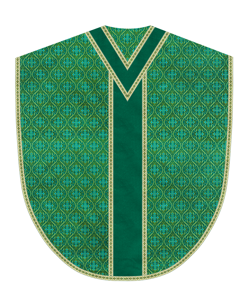 Borromean Chasuble Vestment Adorned With Woven Braids