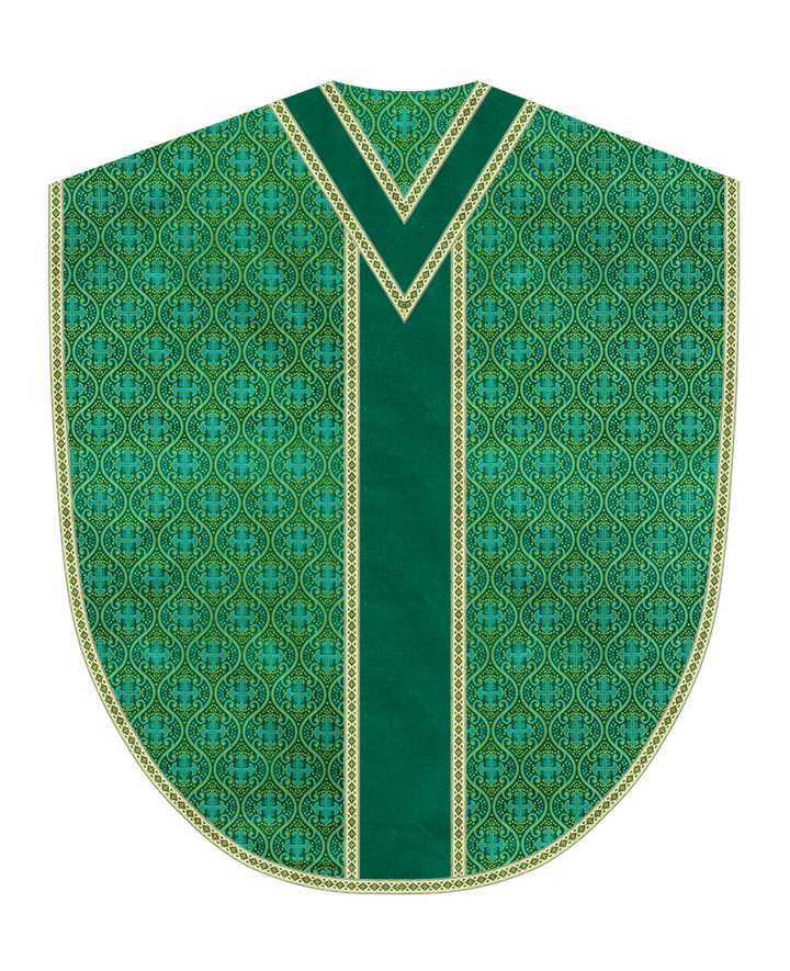 Borromean Chasuble Vestment Adorned With Woven Braids