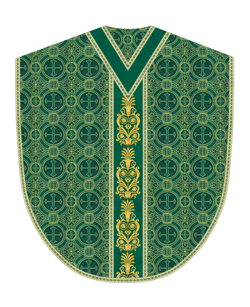 Borromean Chasuble Vestment With Detailed Braids and Trims