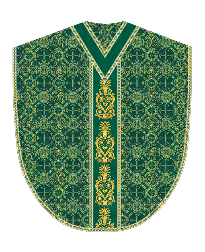 Borromean Chasuble Vestment With Detailed Braids and Trims