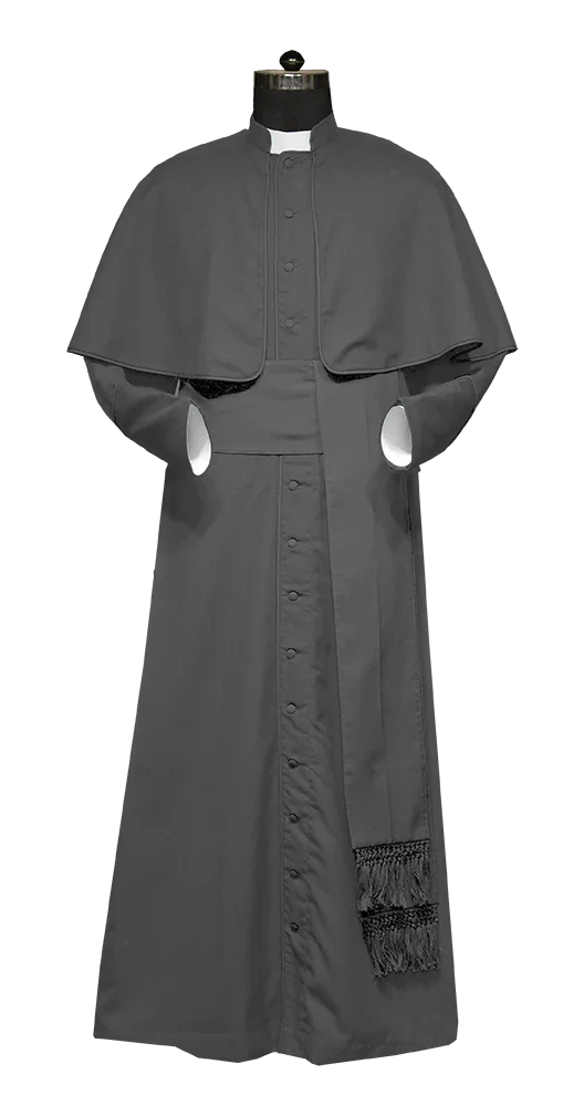 Cassock Rome Clergy Cassock: Roman Cassock with Trims – PSG VESTMENTS
