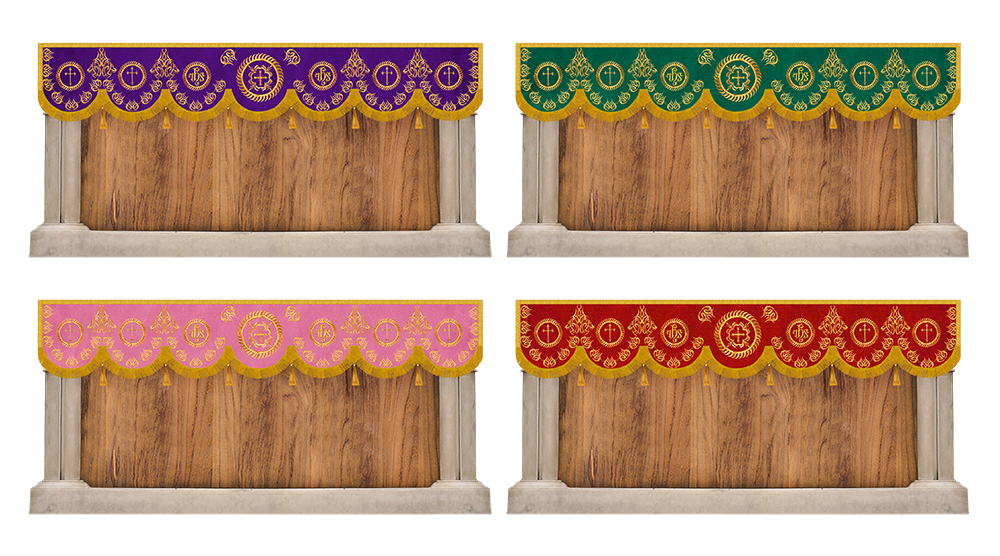 Set of Four Superfrontals with Embroidery Trims