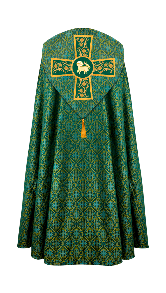 Gothic Cope Vestment with Ornate Embroidery