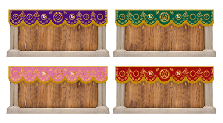 Set of Four Superfrontals with Embroidery Trims