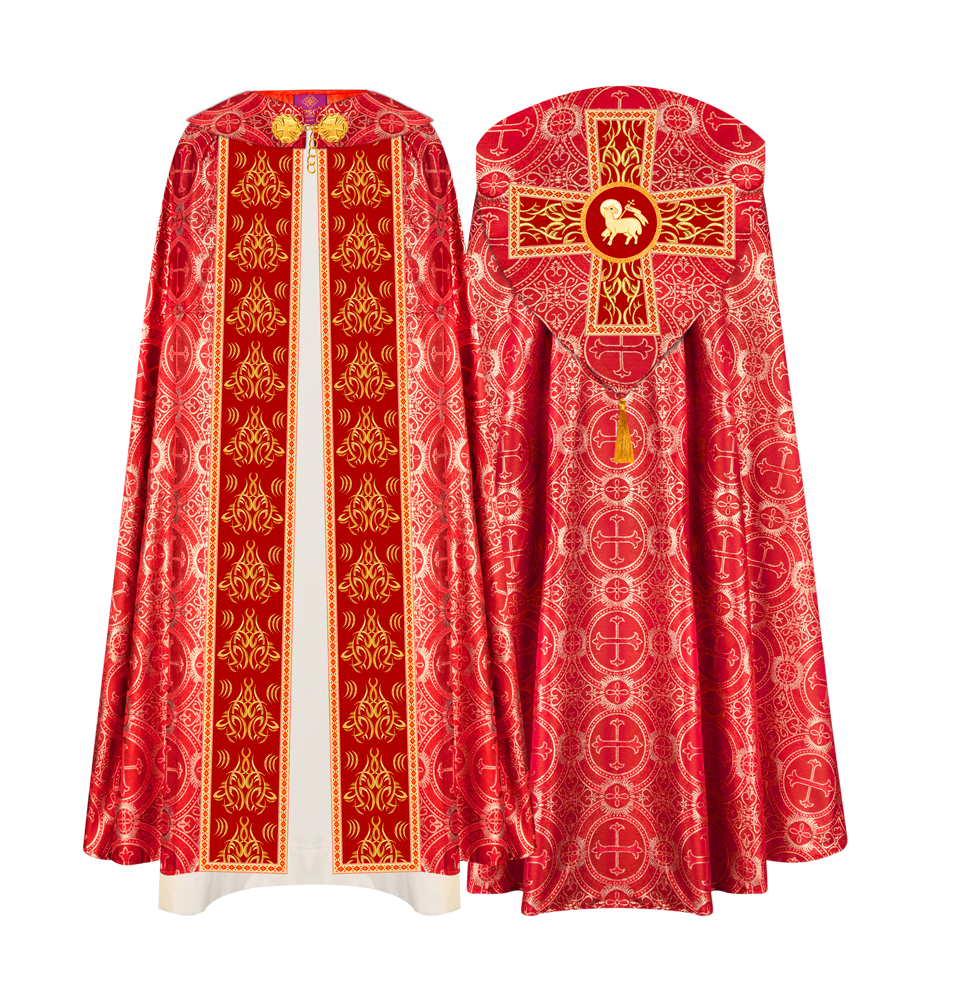 Gothic Cope Vestments With Liturgical Embroidery and Trims