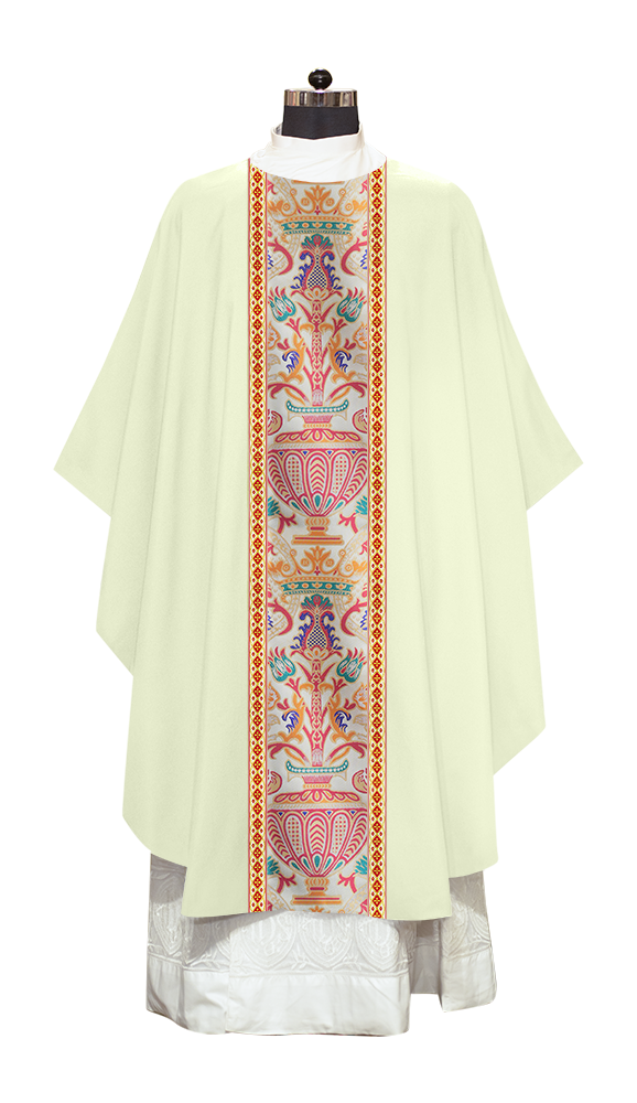 Coronation Tapestry Chasuble Braided with Trims