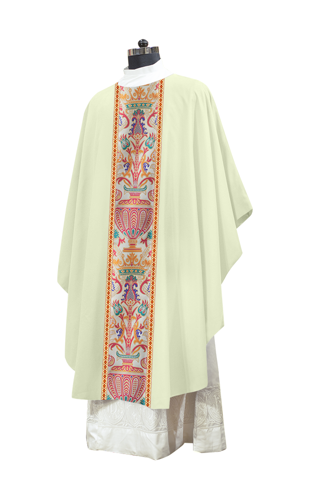 Coronation Tapestry Chasuble Braided with Trims