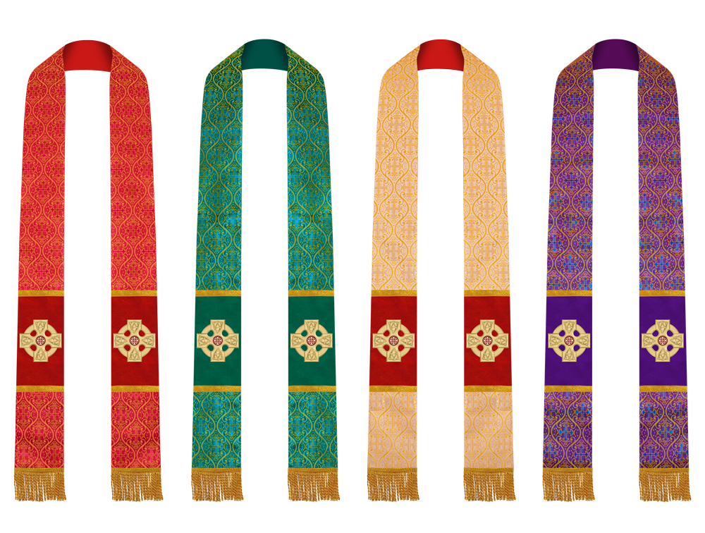 Set of Four Clergy Stole with CEEC Logo