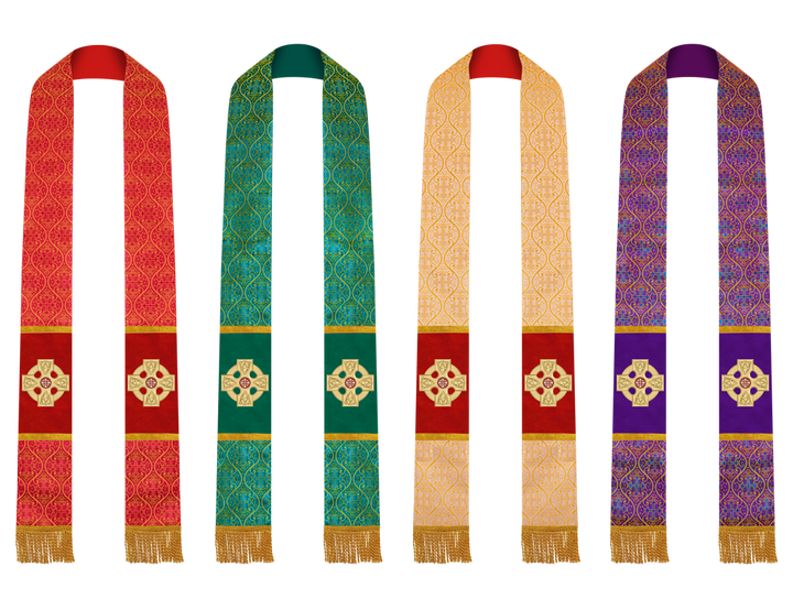 Set of Four Clergy Stole with CEEC Logo