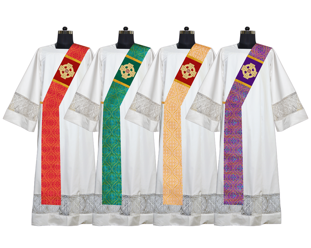 Set of 4 Deacon Stoles Adorned with CEEC Logo