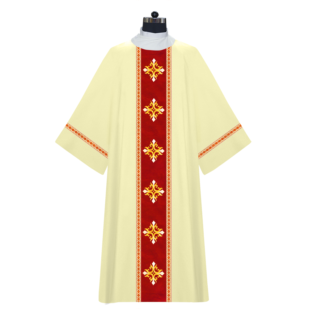 Dalmatics With Ornated Spiritual Cross and Trims