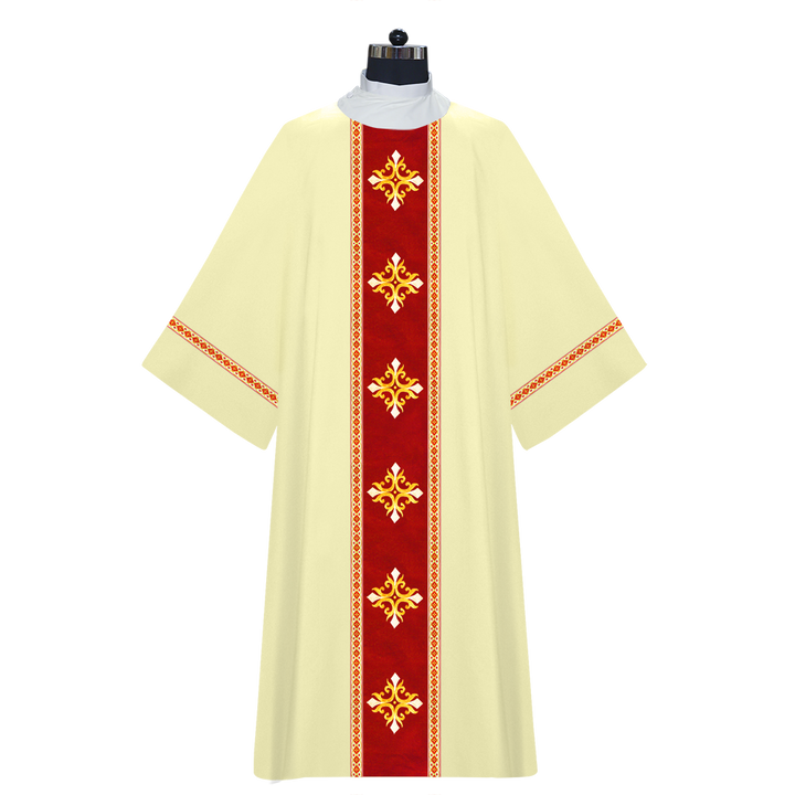 Dalmatics With Ornated Spiritual Cross and Trims