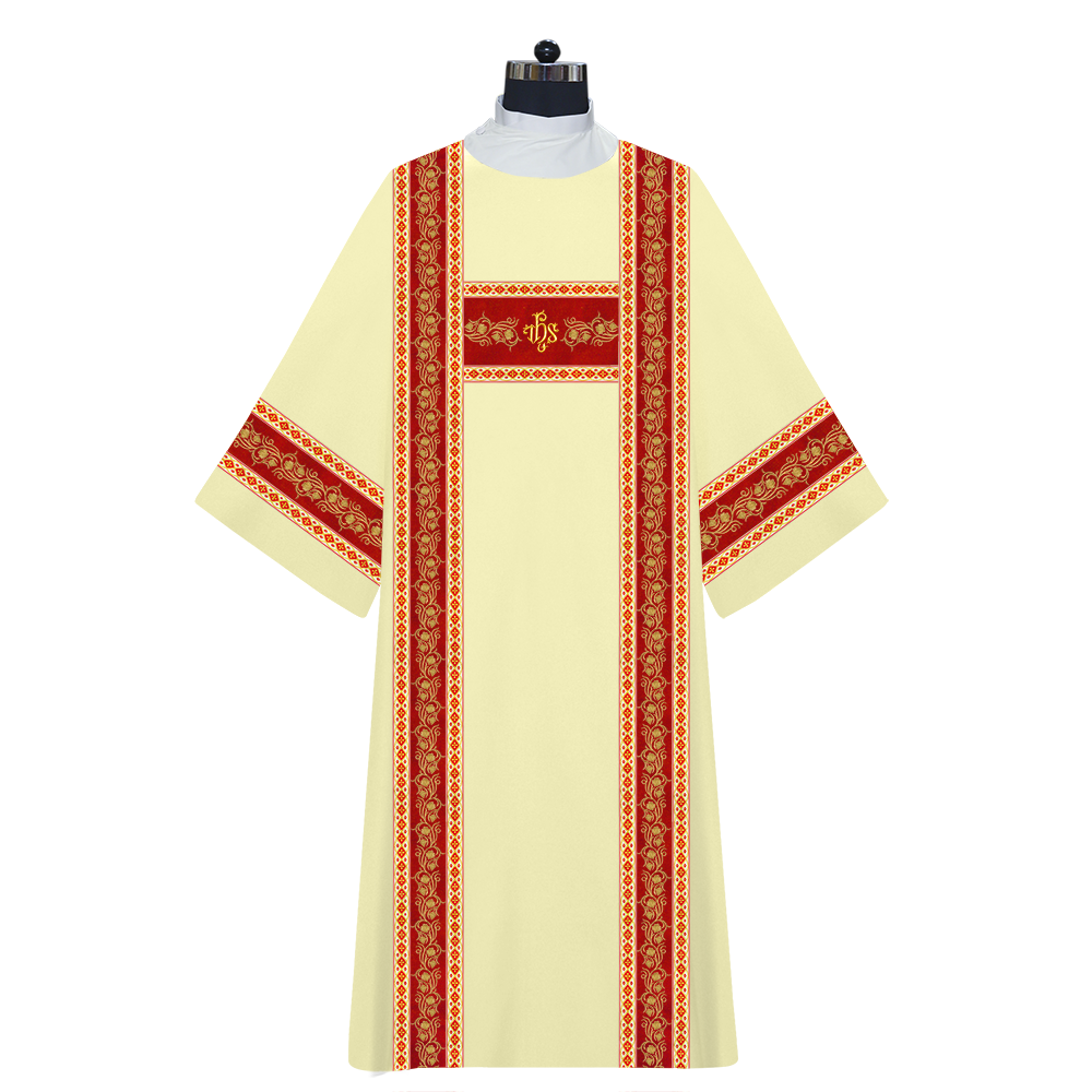 Dalmatics Vestments Adorned With Braids and Trims