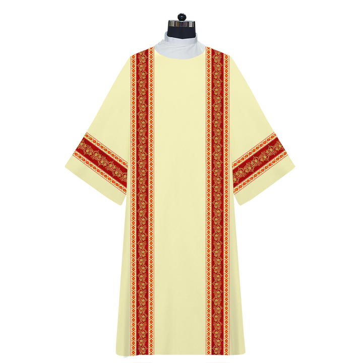 Dalmatics Vestments Adorned With Braids and Trims