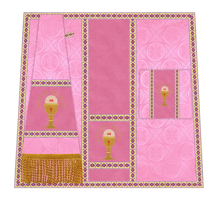 Altar Mass Set with Detailed Motif Embroidery