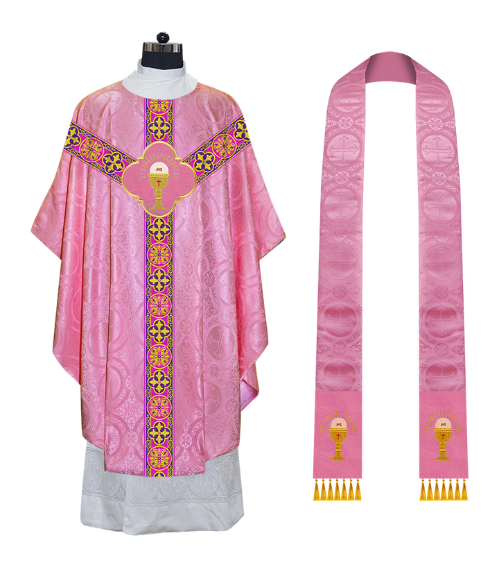 Gothic Chasuble with Cross Braided Trims